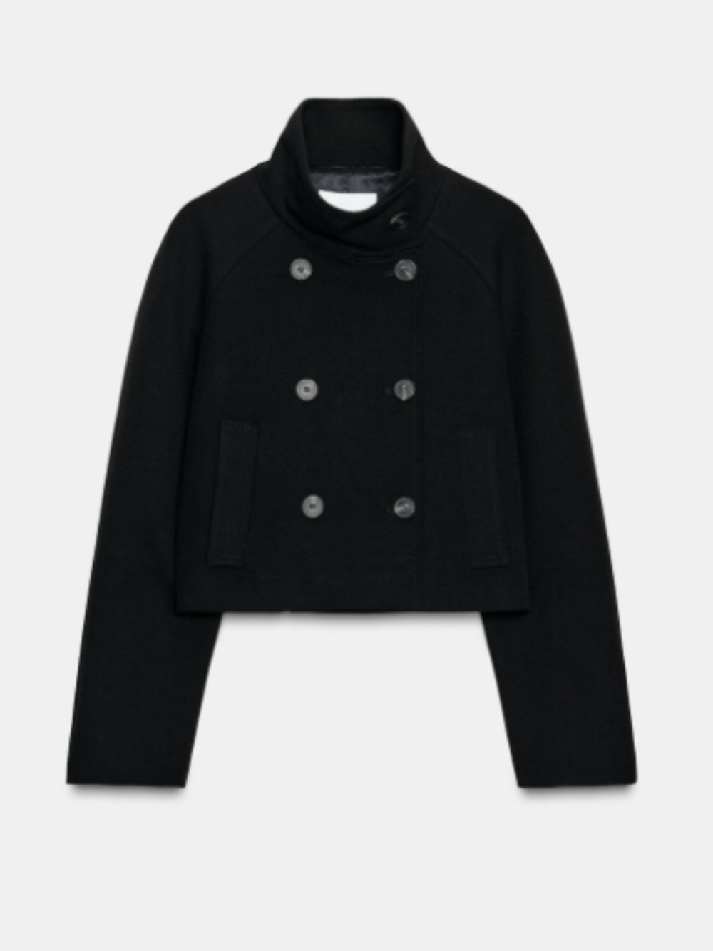 Zara CROPPED DOUBLE-BREASTED JACKET
BLACK
